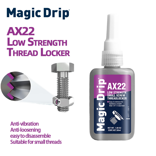 50ml Low Strength Oil Tolerant anaerobic adhesive Threadlocker Purple Thread Sealant Glue 