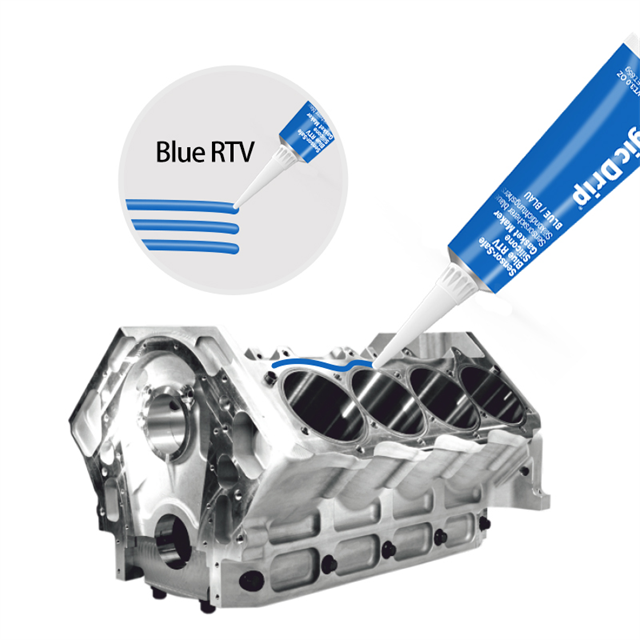 Factory High Quality Low Odor Blue RTV Gasket Maker Silicone Sealant 85g Waterproof Oil Proof Gasket Maker OEM